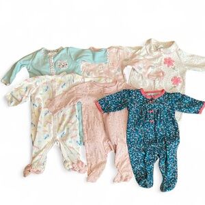 Baby Girl Pajama Bundle Size 3 Month